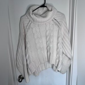 Cable knit sweater
